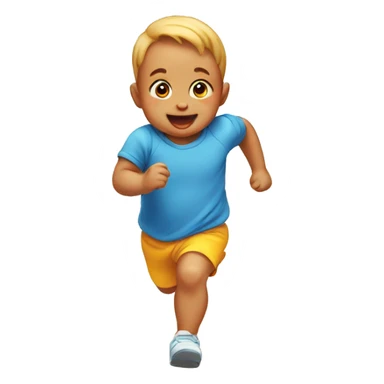 baby running sticker