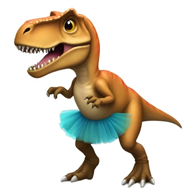 T. rex with a tutu sticker