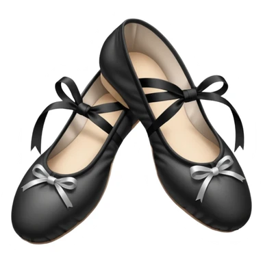 Ballet shoes black and white  sticker
