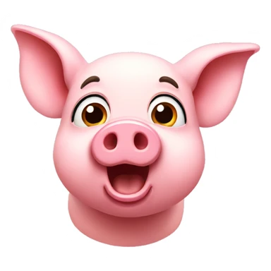 The surprised pig sticker