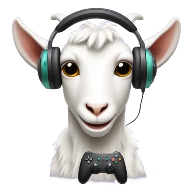 Goat playing Fortnite sticker