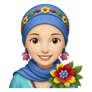 generate an apple style emoji with a woman granny counting money specifically romaanian lei sticker