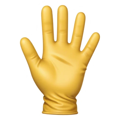 Transparent hand in glove  pointing sticker