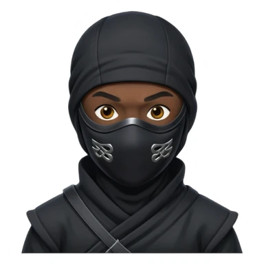 ninja masked character sticker
