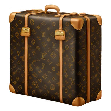 Black Louis Vuitton  luggage sticker