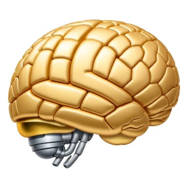 AI brain emoji style sticker