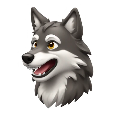 smiling wolf sticker
