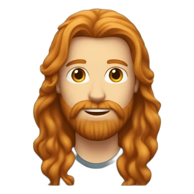 Dark-haired-Bearded-white-man and long-haired-ginger-girlfriend  sticker