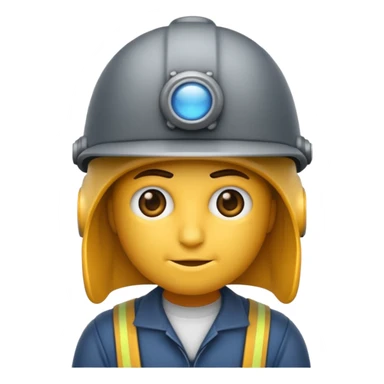 emoji de un persona con gorro de hacer mechas sticker