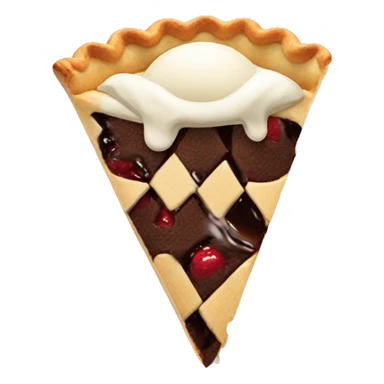 Pie with ice cream  sticker