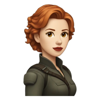 Scarlett Johansson as natasha romanov sticker