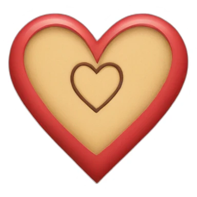 Heart shape letter sticker