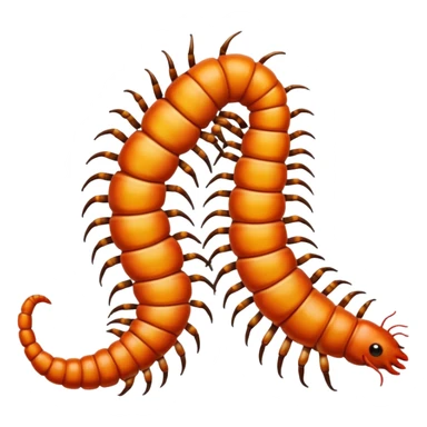 Centipedes kissing sticker