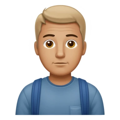 tall, stocky man wearing casual clothing sticker