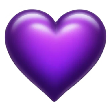 A magical purple heart sticker