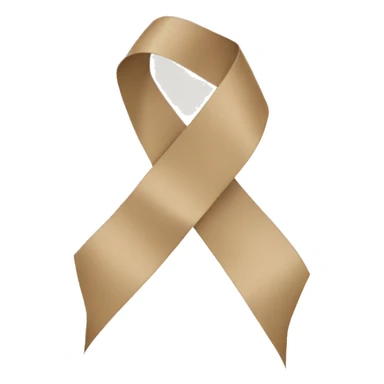 beige ribbon sticker