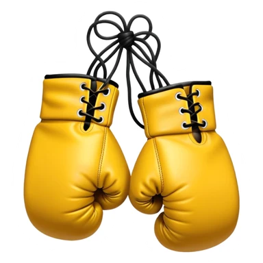 yellow Boxing gloves sticker