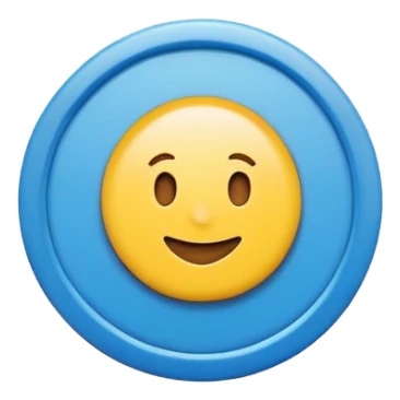 Minimalist certified emoji badge, blue verification checkmark inside a clean circle, flat design, emoji style, high contrast, simple shapes, transparent background, looks good at small size sticker