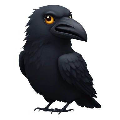 Horror crow sticker