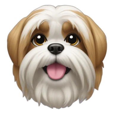 Shitzu dog femlae sticker