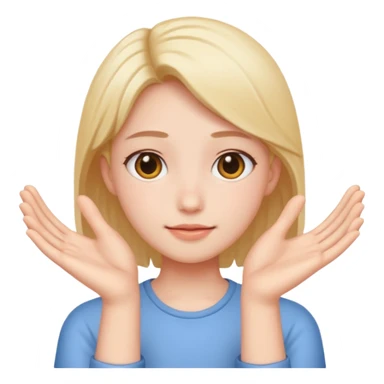 Person doing uwu hands sticker