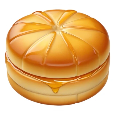 Crispy Chinese steamed bread with honey glaze sticker