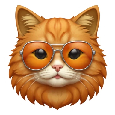 Cat with sunglasses sticker