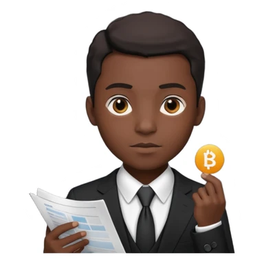Black avatar that manages all audit and explanations in a business process sticker