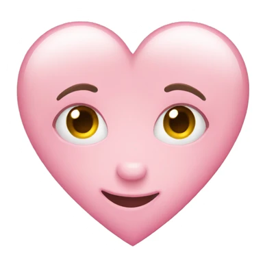 Ligh pink heart sticker