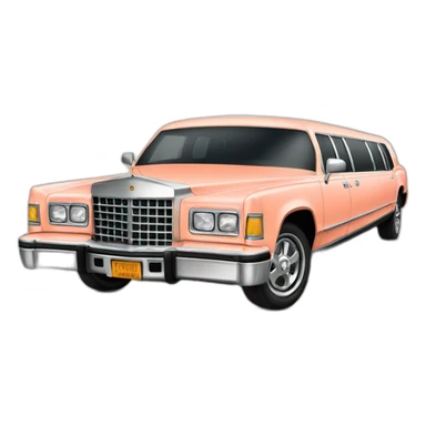 peach limo sticker