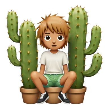 Sit on a drippy cactus  sticker