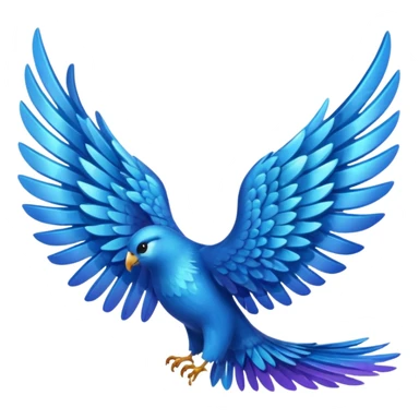 2 blue wings 🪽 left side an md right side sticker