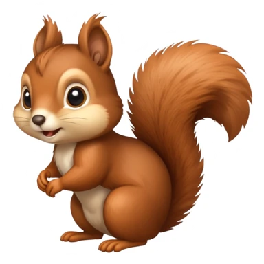 cute squirrel sticker
