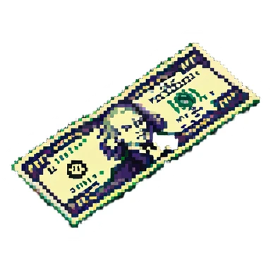 colorful paper currency note sticker