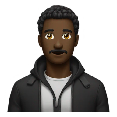 Homme noir qui fait peur sticker