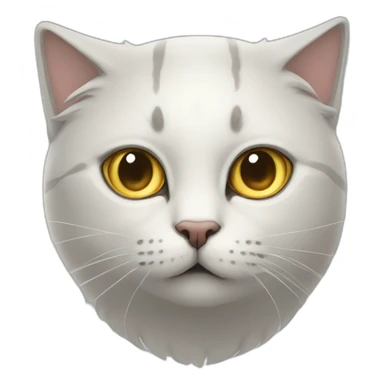 moon on a cat sticker