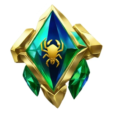 Scorpion Golden isotope Superman diamond green and blue world behind gold scorption sticker