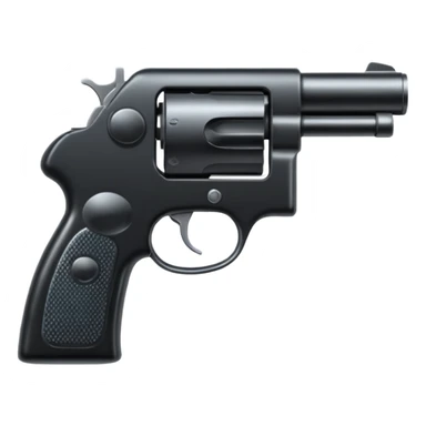 Pistolet noir sticker