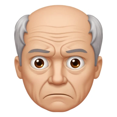 frustrated male aged 58 emoji sticker