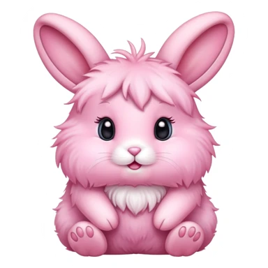 cute pink bunny sticker