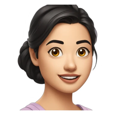 Girl who looks like rashmika mandanna  sticker