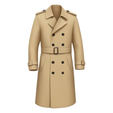 beige trench coat sticker