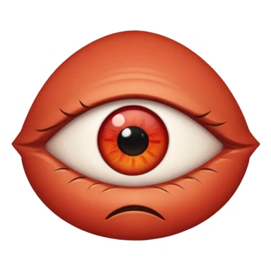 Angry only eye sticker
