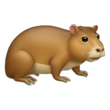 Capibara sur crocodile sticker