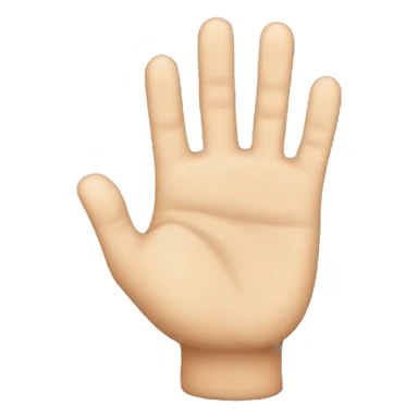 three fingers up sticker