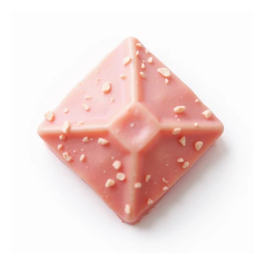 realistic diamond-shaped candy, isolated, no background sticker