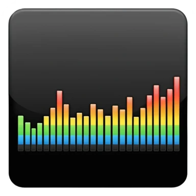 full black audio spectrum, the spectrum is black sticker