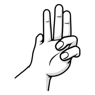 pointing finger sticker