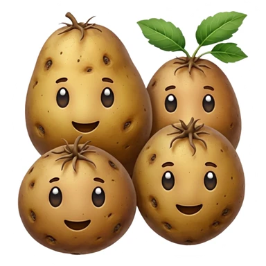 three potatoes sticker