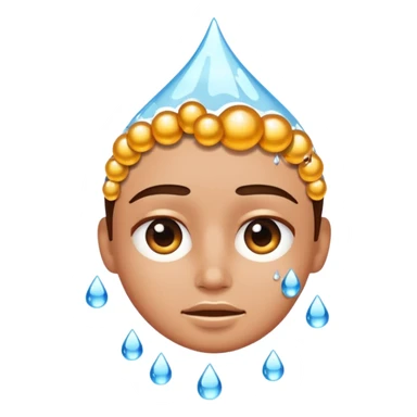 sweating face sticker